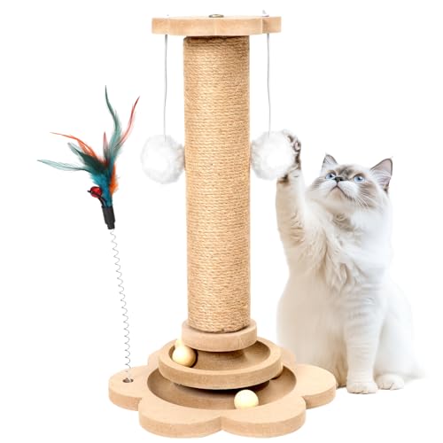 Cat Climbing Tower, Wooden, 40 in Tall, 24 in Wide
