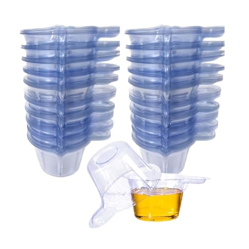 200 vasos de plástico para muestras de orina, vasos de muestras de orina, vasos de muestras de orina, vasos transparentes de orina para el, 40 ml, para prueba de ovulación, prueba de pH y