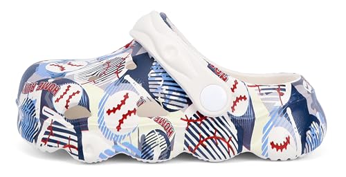 Image of INMINPIN Kids Cute Clogs Cartoon Garden Shoes Boys Girls Slides Slippers Indoor Outdoor Children Water Shower Beach Pool Sandals