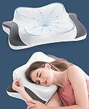 Elegear Cervical Pillow for Neck Pain Relief, Ergonomic Adjustable Contour Pillow for Sleeping, Memo
