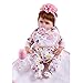 TTWLJJ Bambole Reborn del Bambino di Simulazione 45 Centimetri 17Pollici Vinile Doll Giocattolo di Moda Realistico per Bambini Regalo di Compleanno