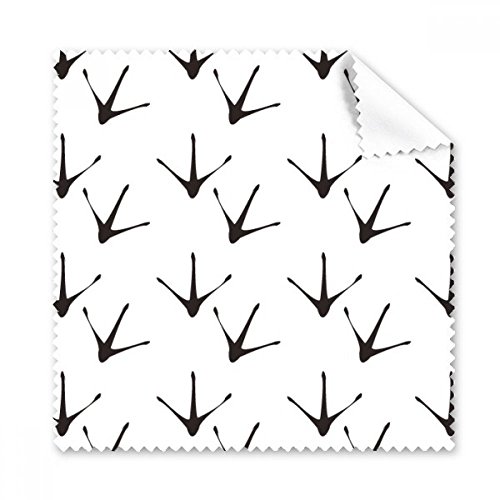 Chiffon nettoie lunettes motif griffe de poulet lot de 5 essuie-écrans microfibre