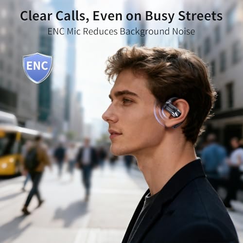 Image of Translator Earbuds, AI Translation Earbuds Real-Time, 2-Way Voice Translation, 164 Languages, No Subscription, up to 60H with Case, ENC Calls, Bluetooth 5.4 for Travel Business Study