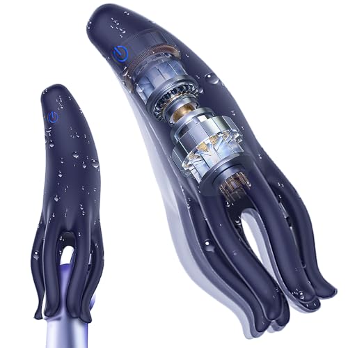 Seckoe Eichelvibrator Penis Vibrator mit 10 Vibrationsmodi Elektrische Cup-Masturbatoren Sex Spielzeug für Die Männer Extrem Eichel Vibrator Sextoysets mit Griffdesign