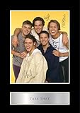 Vorgedrucktes Signatur-Foto, Take That Vintage-Foto, 25,4 x 