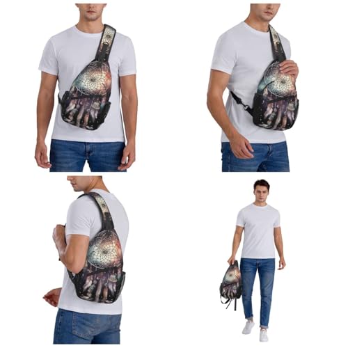 Pequeña mochila tipo crossbody para senderismo unisex miniatura 7