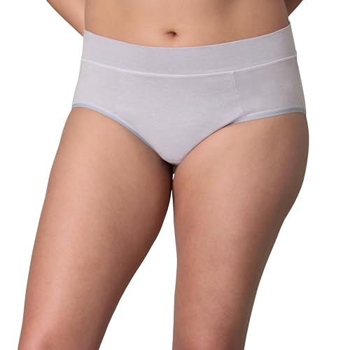 Image of PLAYTEX Women's Tummy Control Underwear Hipster Pack, 3-Pack, Stretch Cotton, Plus Size Panties Avail., Moisture Wicking