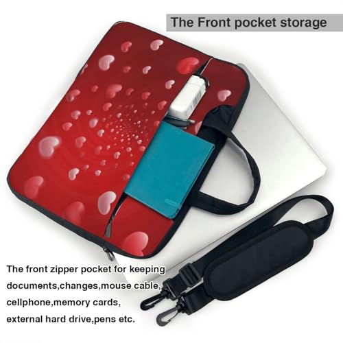 Maletín portátil impermeable rojo 13 pulg miniatura 6