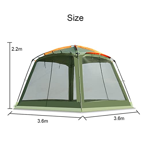Tente de camping 6-10 personnes étanche à double couche pour éviter l'humidité sous la pluie - 2