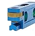 IDEAL Electrical 35-206 Electrician Level CNC Machined Aluminum Level with 2 Acrylic Vials, Magnetic Jaw, Thumb Winder,Blue