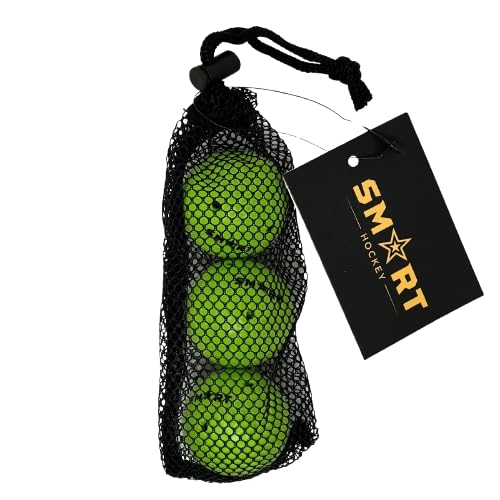 Smarthockey Smart Hockey Off-Ice Training Ball - Official Puck Weight - 3oz. (Neon Green) 3 Pack
