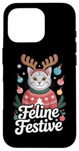Feline Festive L NX}X giJC Z[^[ I[ig ~ X}zP[X iPhone 16 Pro p