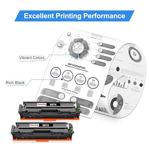 Image of 067H Black Toner Cartridge Replacement for Canon 067 067H