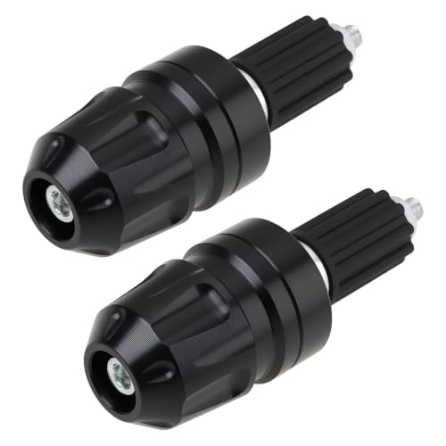 VGOL 1 Par Topes de Manillar Moto de Aleación de Aluminio Compatible con Yamaha MT-125 2015-2025 Negro