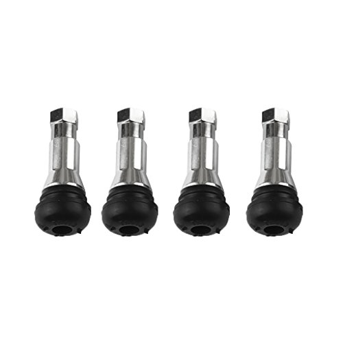 Homyl Kits de haste de válvula de pneu sem câmara de ar de metal reto de 46 mm de 46 mm