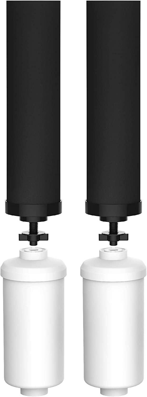 HUININGReplaces Fluoride Water Filter and Black Purification Element, and is Compatible with Berkey and Other Gravity Filtration Systems