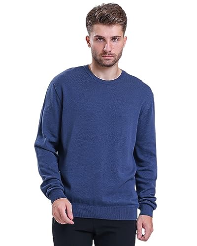 Pull à col rond homme en pur coton l'indispensable douceur du quotidien