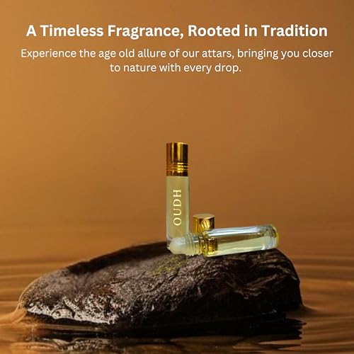 Image of Tatha Luxury Oudh Attar original| 100% Pure Oud Attar Roll-On Perfume for & Men Women Long Lasting| Rich & Bold Aroma, Cooling Effect| Ideal Gift for All |10ML Pack| Oud Attar Pure Without Alcohol