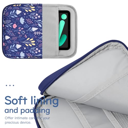 Image of Dadanism 8-9 Inch Tablet Sleeve Bag Carrying Case for iPad mini 7th /6th 8.3 inch, iPad mini 7.9 inch, Galaxy Tab A7 Lite /A9 8.7 inch, Remarkable Paper Pro Move 7.3 inch 2025, Tab M8 8 inch, Tab M9 9 inch, MuZhi Blue