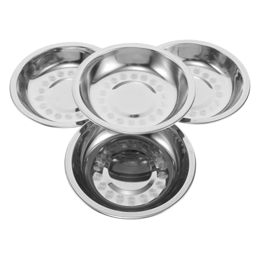 FOYTOKI 4pcs Stainless Steel Weighing Trays Non-Magnetic Dishes for Jewelry Liquid and Powder Measurement in Laboratories and Industry