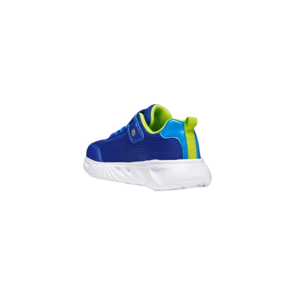 Geox J Assister Boy C Trainers, Royal/Lime, 29 EU