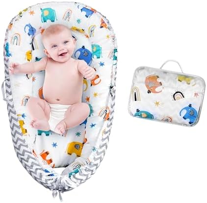 Snuggle Me Organic Lounger Baobrava Baby Lounger – Portable Infant