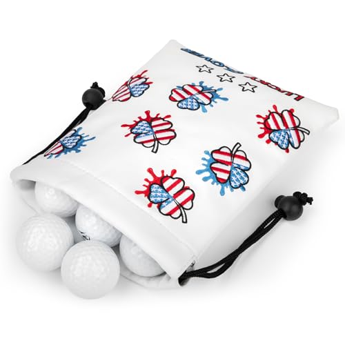 Bolsa de golf con cierre de cordón seguro para transportar tus pelotas