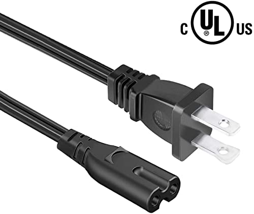 Digitmon Replacement 4Ft Us 2Prong Ac Power Cord Cable For Qfx Pbx-61081Bt Portable Bluetooth Party Sound System #TOP2