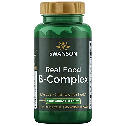 Swanson Real Food Vitamin B-Complex 60 Veg Capsules