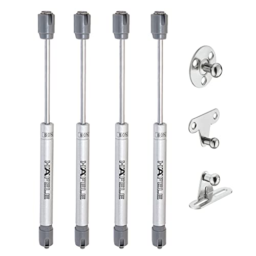 HAFELE 80N Heavy Tight Telescopic Soft Seal Gas Shock Absorber Arm Gas Piston Pneumatic Jack for Furniture Pistons for Kitchen Doors Gas Spring Cabinet 4 Pieces