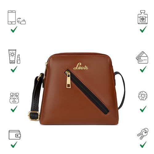 Image of Lavie Woman's Colourblock Lucy Crossbody Sling Bag | Ladies Purse Handbag | Gift for Women