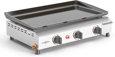 Plancha de Gas VITROKITCHEN PG320IB 3 Quemadores