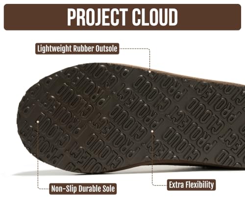 Image of Project Cloud 100% Genuine Leather Shearling Slippers for Women (Nerita) | Australian Fur Lining Memory Foam Insole Non Slip EVA Sole Fuzzy Plush House Shoes Warm Cozy Indoor Footwear Everyday Comfort