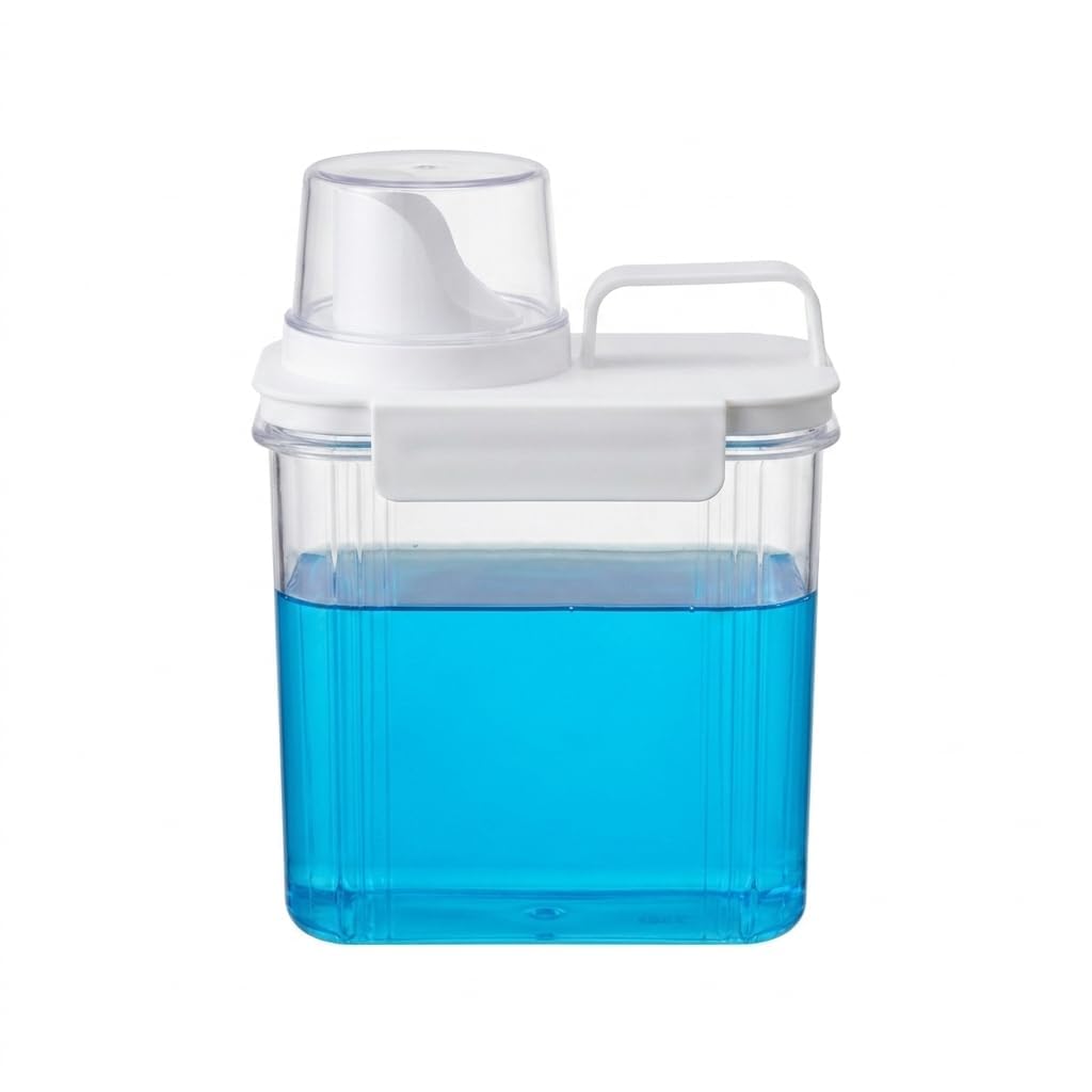 DEAL NUT Laundry Detergent Dispenser, 1800ml, Airtight, Plastic, with Measuring Cup, for Washing Powder, Pods, Scent Boosters-image-14