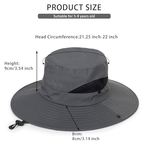 Kids Breathable Mesh Sun-Hat Fishing-Hat - Summer Outdoor Sun Protection Bucket hat Beach Hat for Girls Boys2