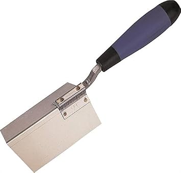 Edward Tools Drywall Corner Tool with ErgoSoft Handle - Perfect Drywall Finishing - Single Piece Stainless Steel Sheetrock Tool
