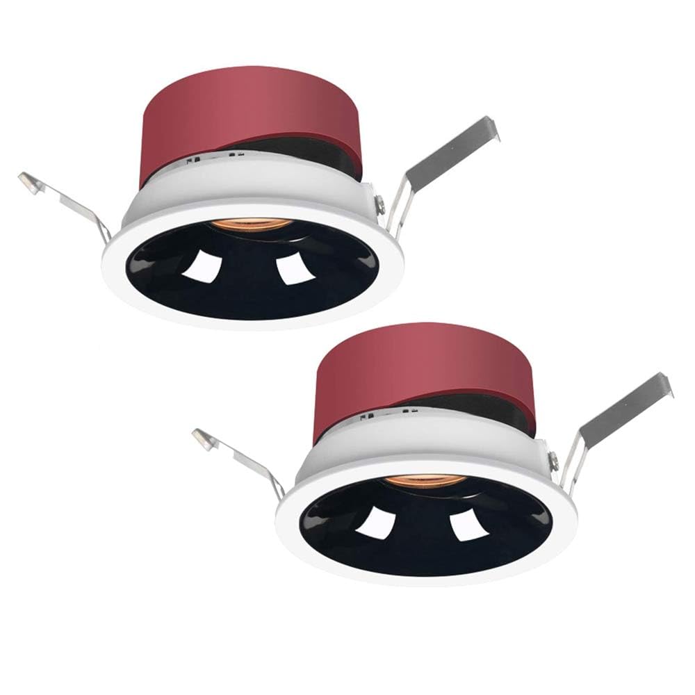TCHAUSGZUS Ultra-Thin 7W/12W LED Recessed Lighting 2 Pack Night Light - Efficient Downlight for Living Room and Bedroom(7w,Warm Light)