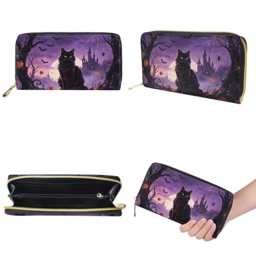Image of HUGS IDEA Leather Purses and Handbag for Women Bucket Bag with Wrist Wallet 2 Packs