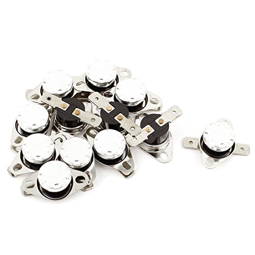 Aexit 12 Pcs Outlets & Accessories KSD301 75 Celcius Degree Temperature Switch Outlet Switches Thermostat NC