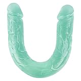 18 inch Silicone Suction Cup Realistic Classic Dilldó Toys with Strong Suction Cups for Women Men Couples Game Gift,Small Soft Lifelike Beginner Trainer Toy Slim Thin,Muscle Massage Tool (Green)