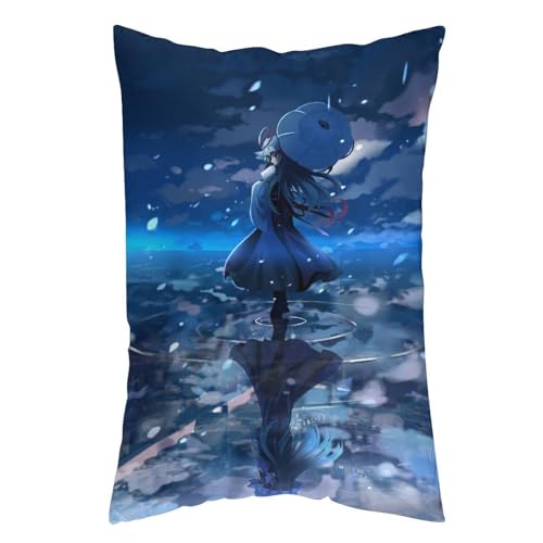 枕カバー 東方シリーズ 八雲紫 かわいい ピローケース 50cm*30cm まくらカバー 寝具カバー ファスナー式 抱き枕 クッション 吸汗速乾 静電気対策強化 ソファクッションカバー 快適 肌に優しい 軽量 柔らかい ホテル品質 四節通用 家庭用 アニメ