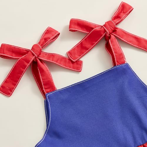 Rtnnsbbfcm Toddler Girl 4th of July Outfit Independence Day Sleevelees Dress Fourth of July Cake Dresses Little Girls Clothes4