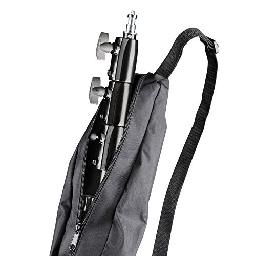 Walimex pro AIR 355 Lampenstativ - Lichtstativ mit Luftfederung, Höhe max 355 cm, 8 kg Traglast, sehr hoch und stabil, Aluminium, Leuchtenstativ für Fotografie Studio Outdoor, Schwarz – Bild 8