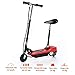 Patinete Eléctrico Plegable E-Scooter Batería 120W Manillar Asiento Ajustable Freno Pie de...