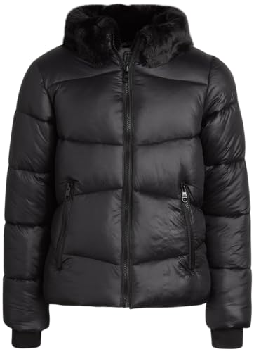 Steve Madden Girls’ Winter Coat – Heavyweight Water Resistant Faux Fur Lined Puffer Parka – Quilted Jacket for Girls, 4-16