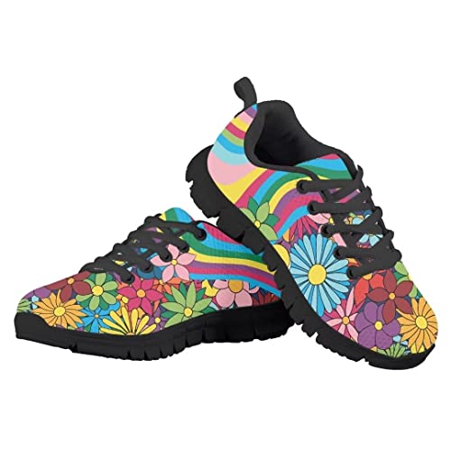 Pinupub Kids Lace-up Sneakers Comfortable Lightweight Casual Running Walking Tennis Shoes4