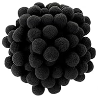 Set 100 Pompon Ø20mm Nero - Per Hobby Creativo, Decorazione, Cucito - Foto 5