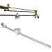 Torch Compass Roller Guide, Cutting Torch Circle Compass Cutting Roller Guide Wheel Torch Round Cutter, Stainless Steel Oxygen Welding Cutting Tool Accessories with Scale Ruler Fit for G01-100