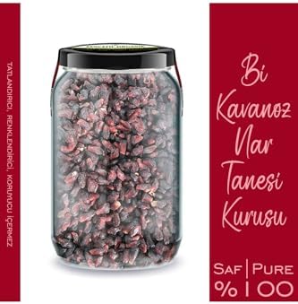 Zencefil Organik Nar Tanesi Kurusu Bi Kavanoz 660 cc. Cam Kavanozda Katkısız Nar Kurusu Taneleri Dried Pomegranate - Görsel 3