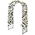 YITAHOME Garden Arch Trellis, Metal Garden Arbor for Climbing Plants Outdoor, Wedding Arches for Ceremony, Black Garden Archway for Lawn, Patio and Backyard